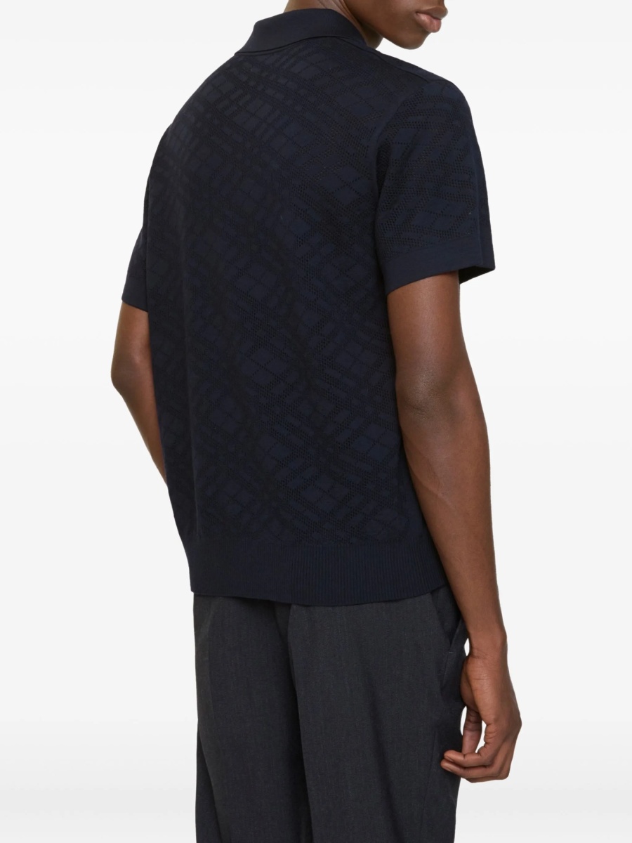 Tricou Polo Burberry albastru - Img 3