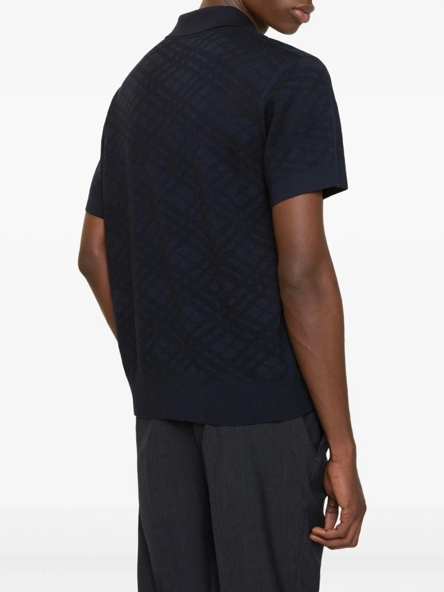 Tricou Polo Burberry albastru - Img 3