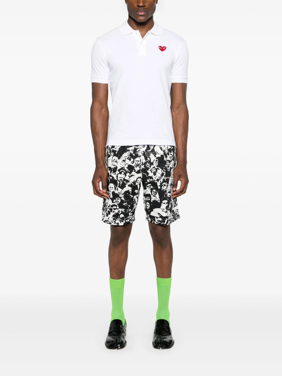 Tricou Polo Comme des Garçons alb - Img 2