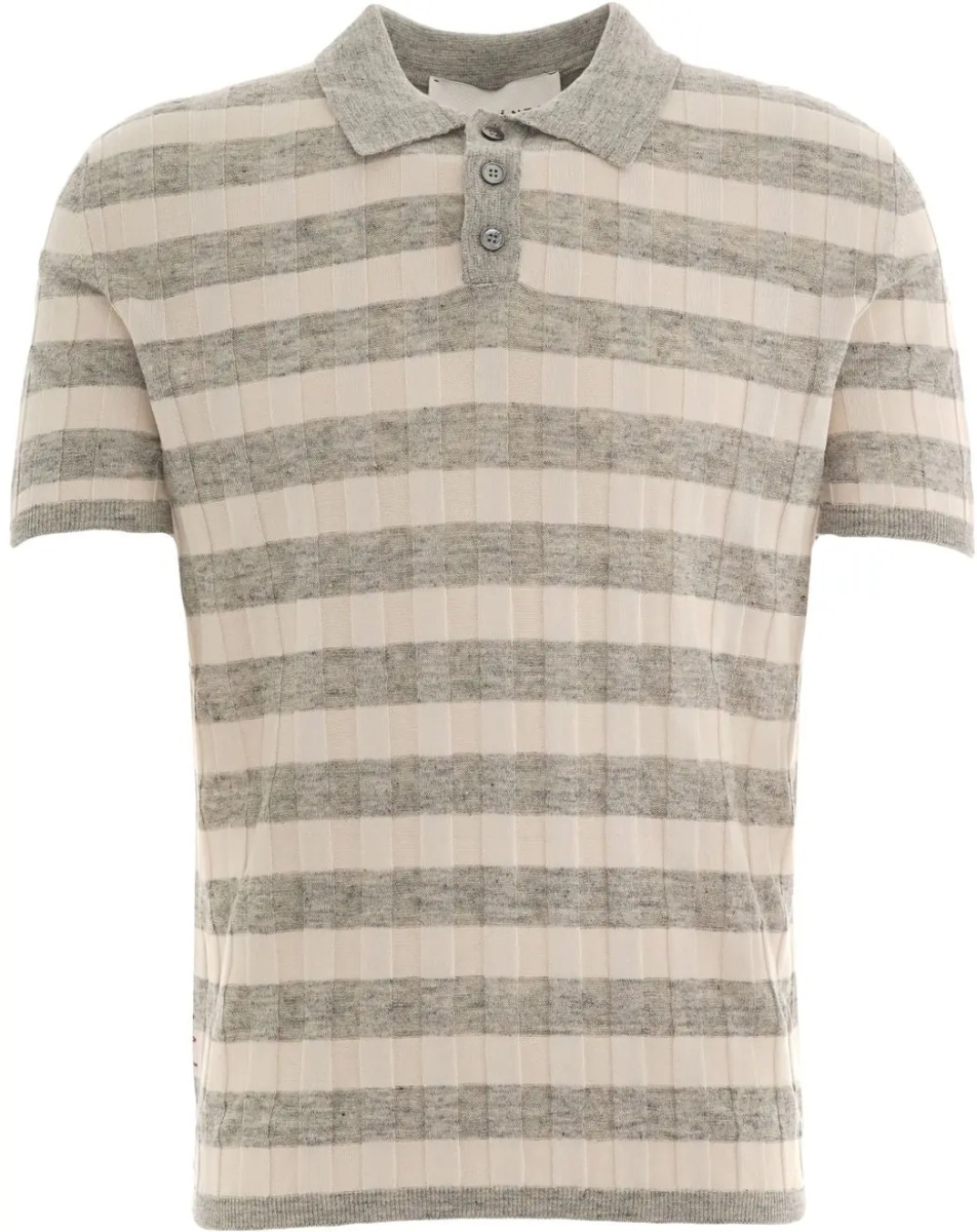 Tricou Polo Cotton-linen blend polo shirt - Img 2