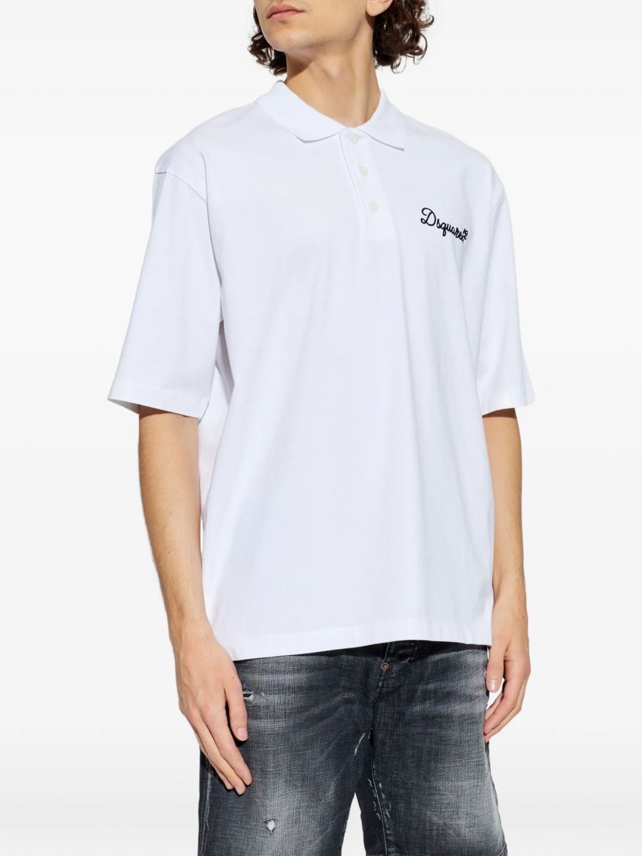 Tricou Polo DSQUARED2 alb - Img 3