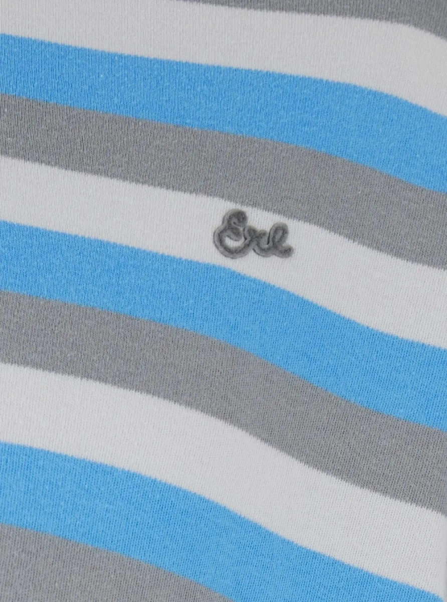 Tricou polo ERL multicolor din bumbac - Img 3