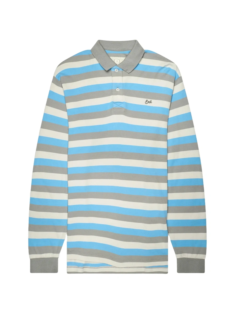 Tricou polo ERL multicolor din bumbac - Img 5