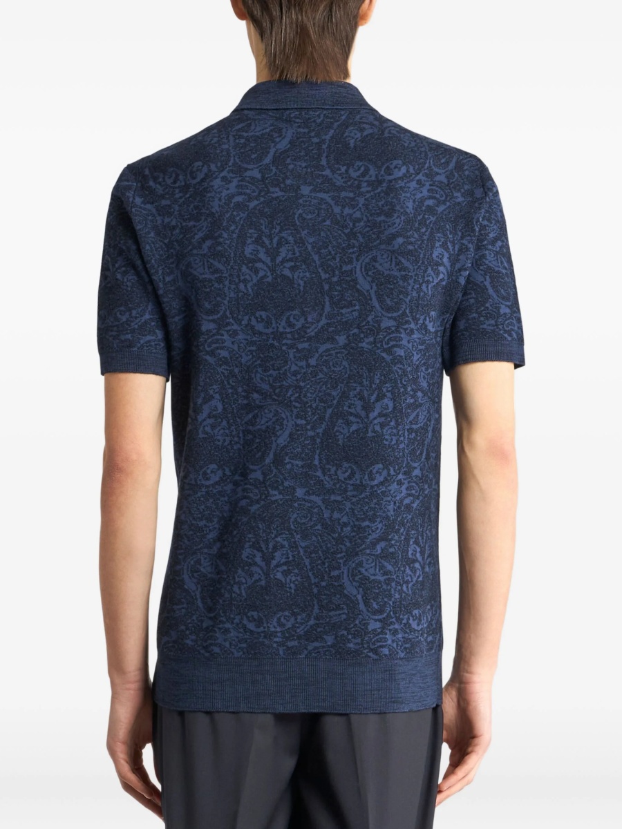 Tricou Polo ETRO albastru - Img 4