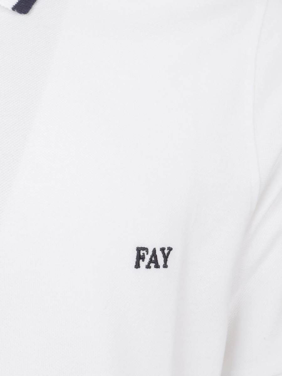 Tricou Polo Fay alb - Img 3