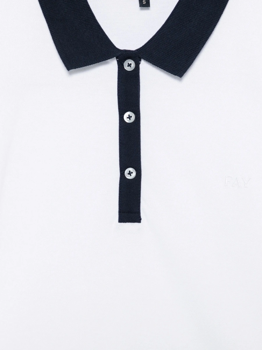 Tricou Polo Fay alb - Img 3