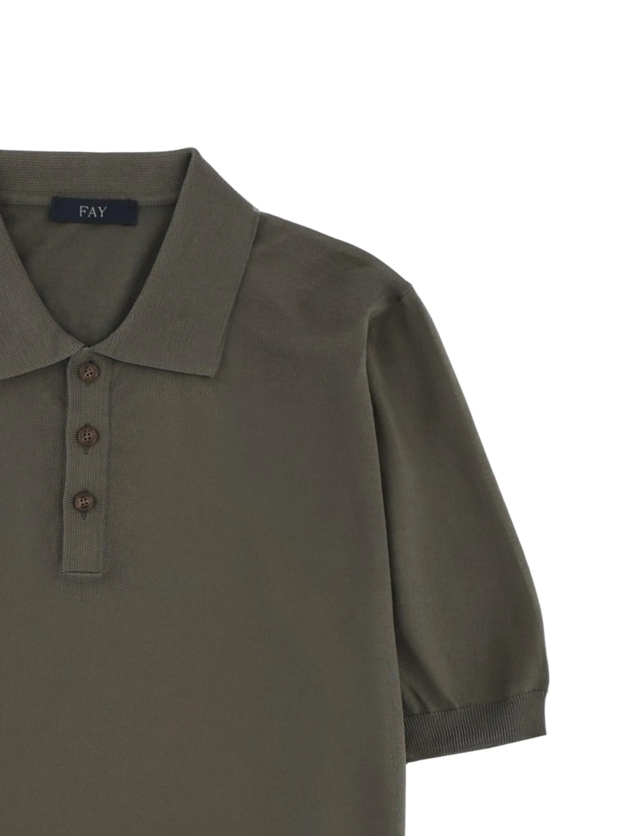 Tricou Polo Fay verde - Img 2