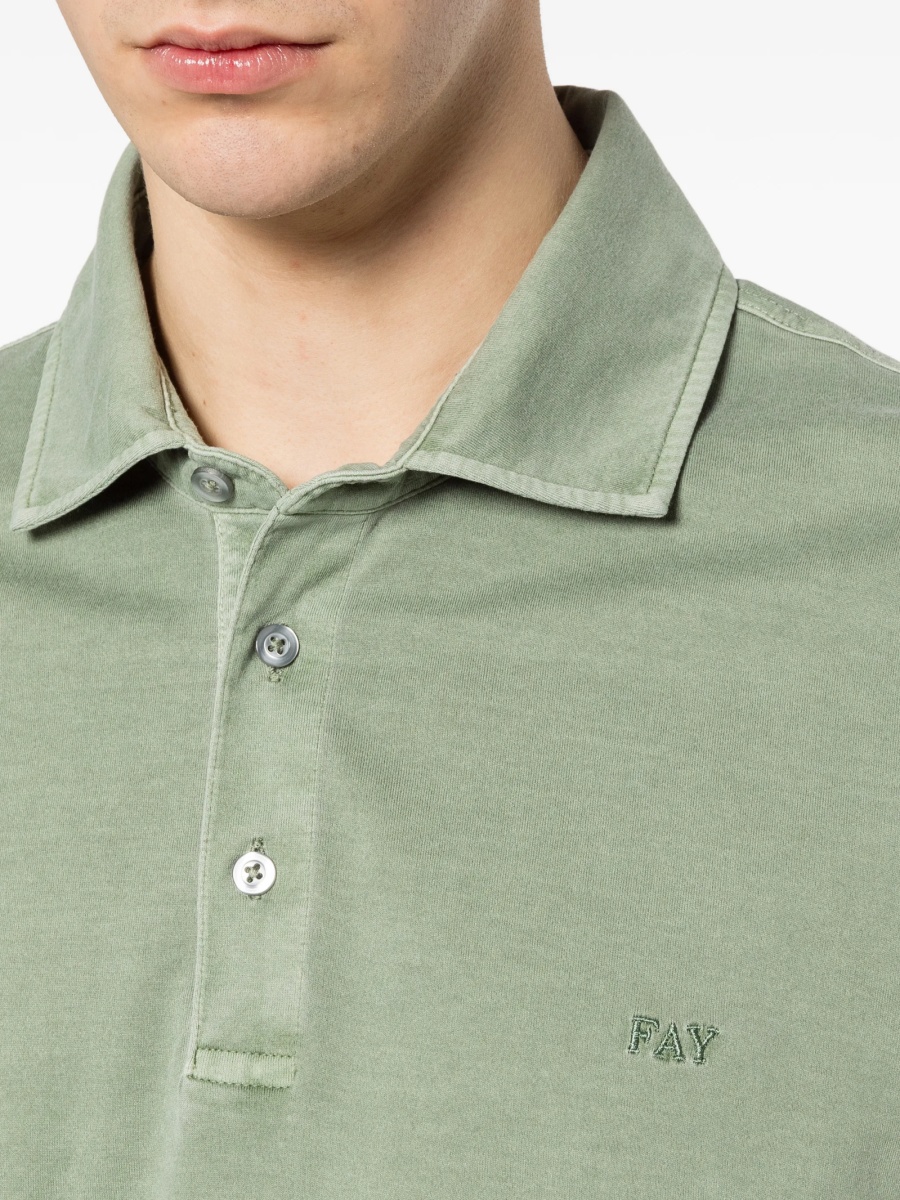 Tricou Polo Fay verde - Img 5