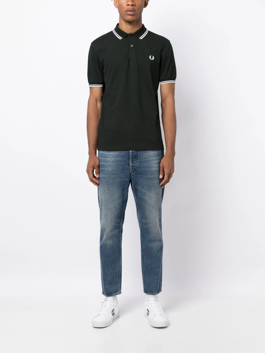 Tricou Polo Fred Perry verde - Img 2