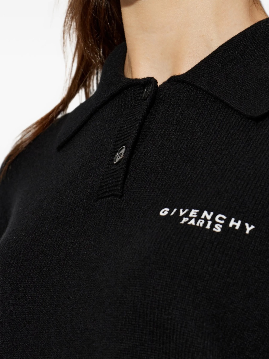 Tricou Polo Givenchy negru - Img 5