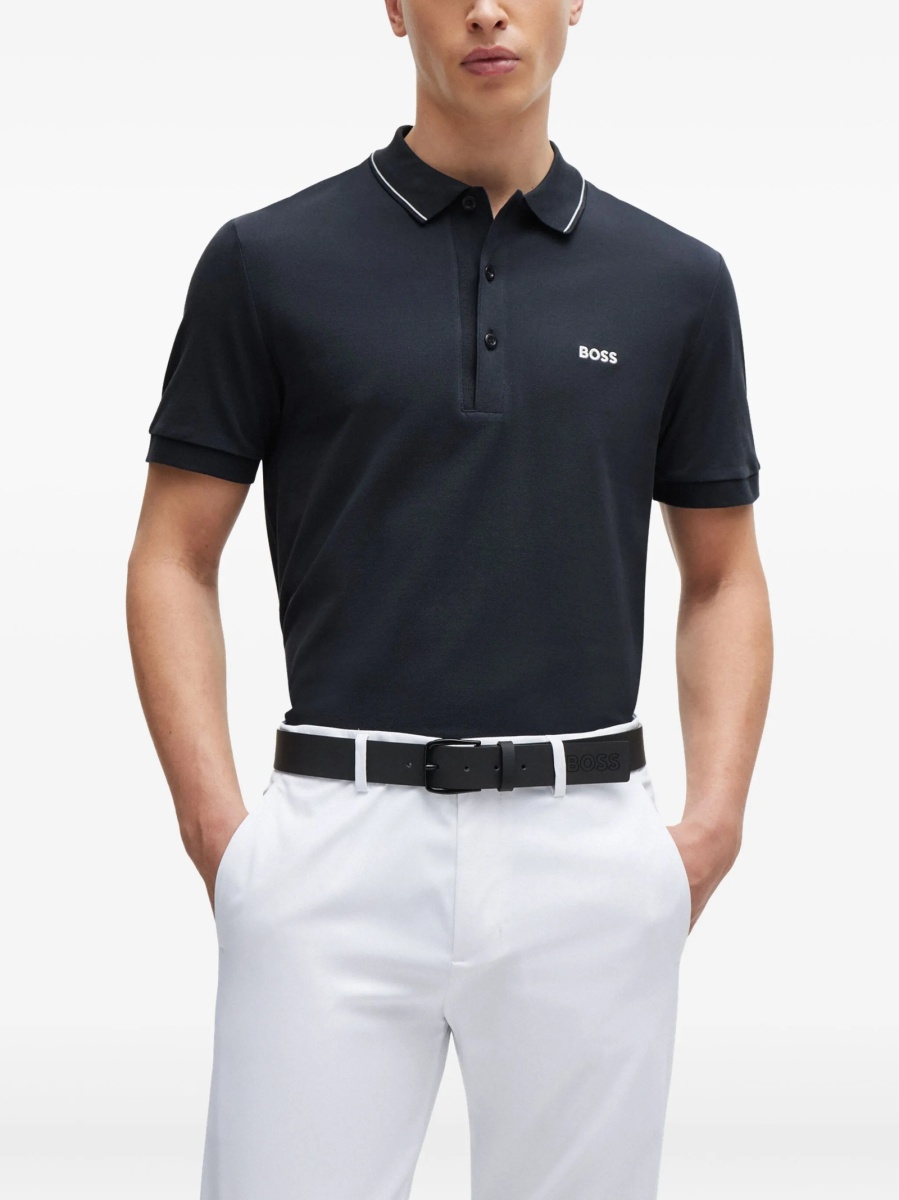 Tricou Polo Hugo Boss albastru - Img 3
