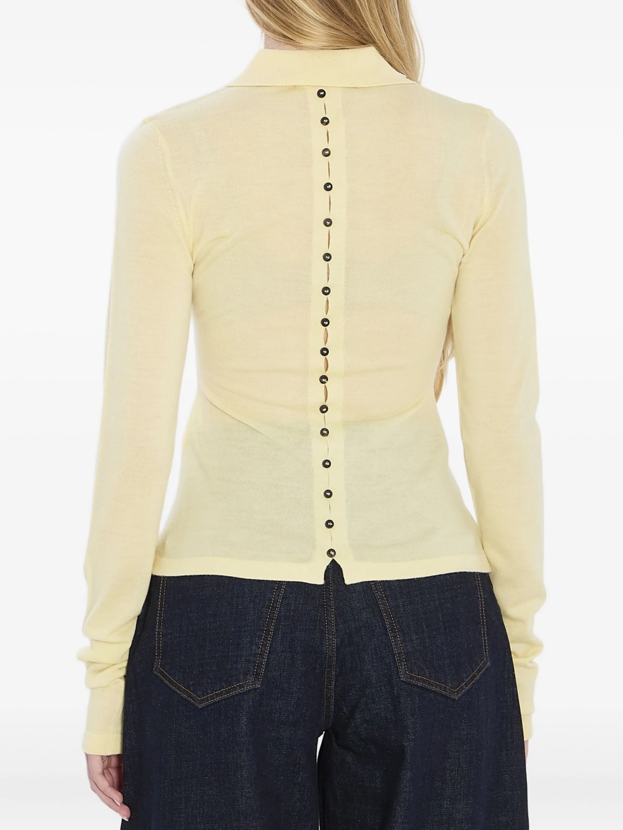 Tricou Polo JACQUEMUS galben - Img 4