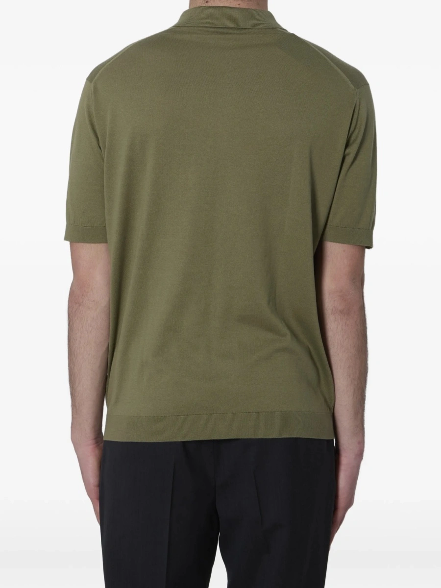 Tricou Polo John Smedley verde - Img 4