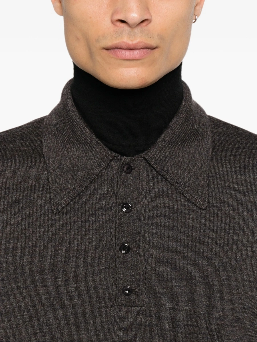 Tricou Polo LEMAIRE gri - Img 5
