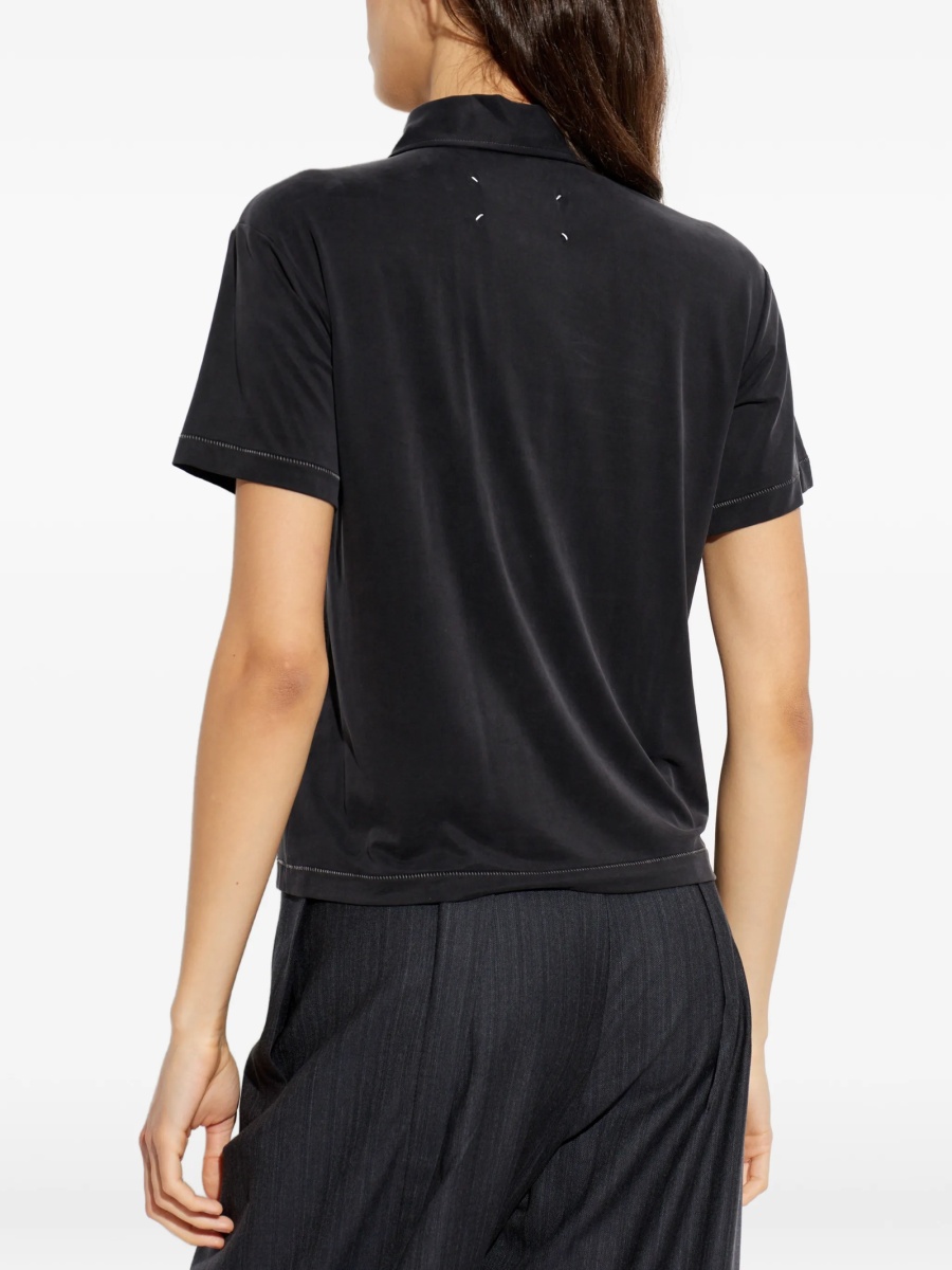 Tricou Polo Maison Margiela negru - Img 4