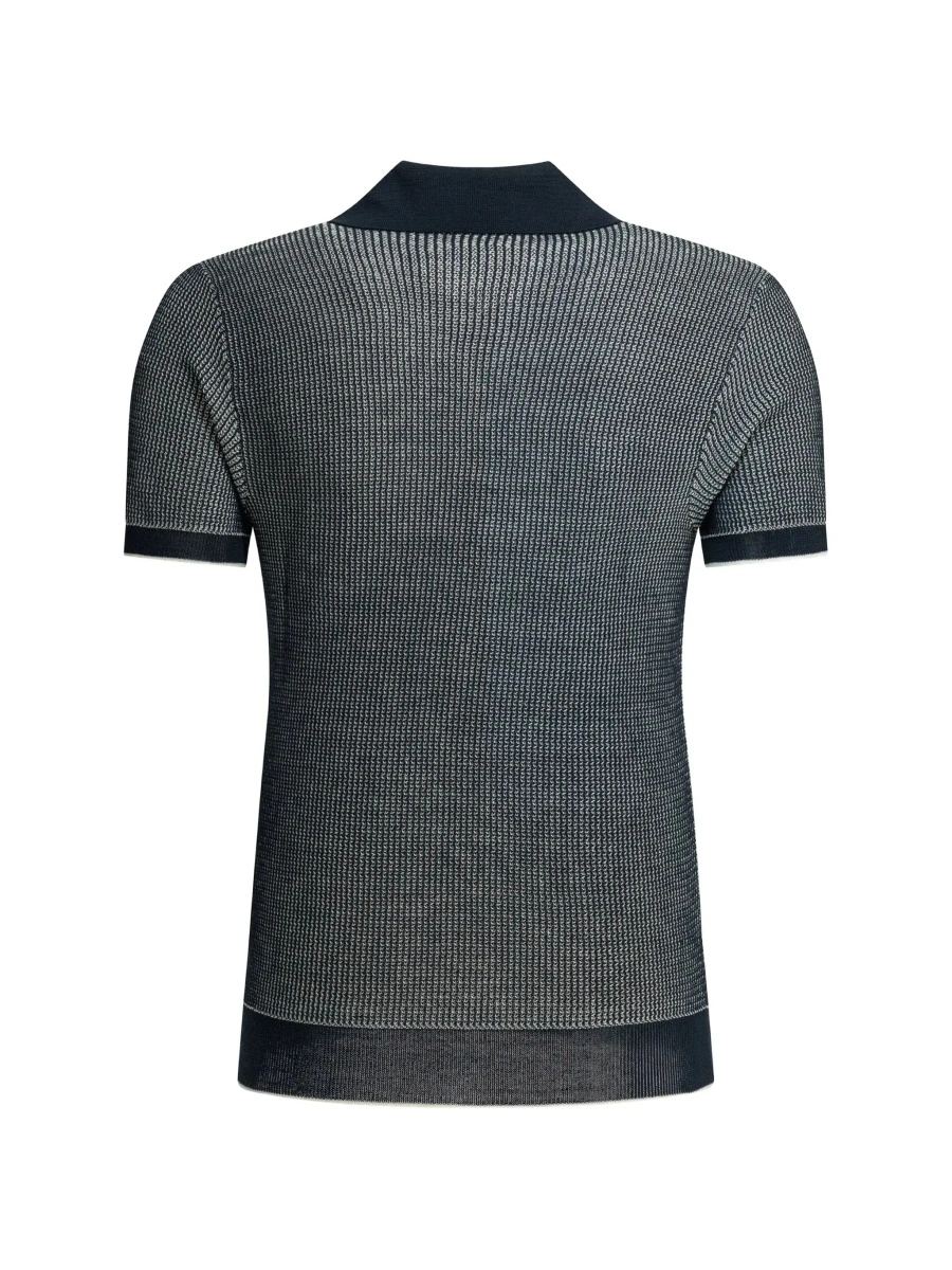 Tricou Polo "Mercedes 300" buttonless polo shirt - Img 5