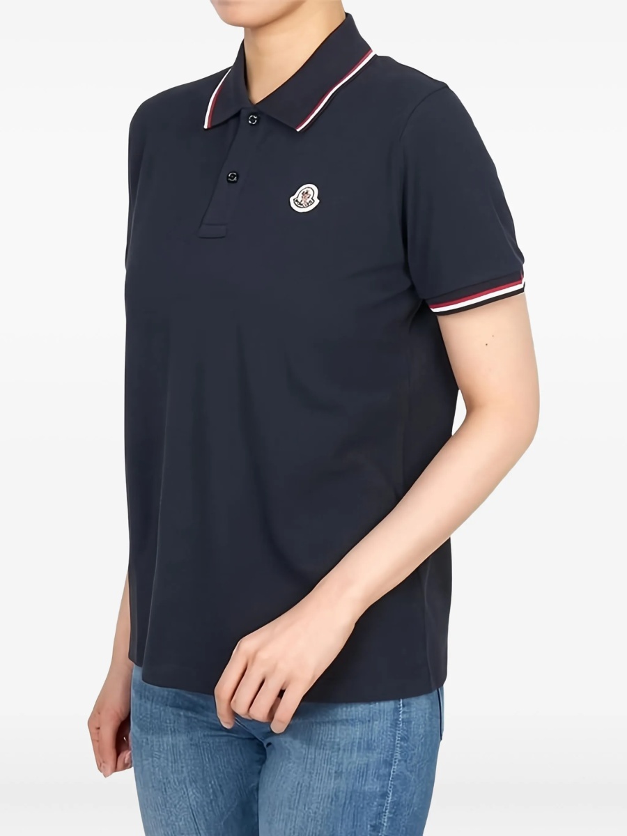 Tricou Polo Moncler albastru - Img 3
