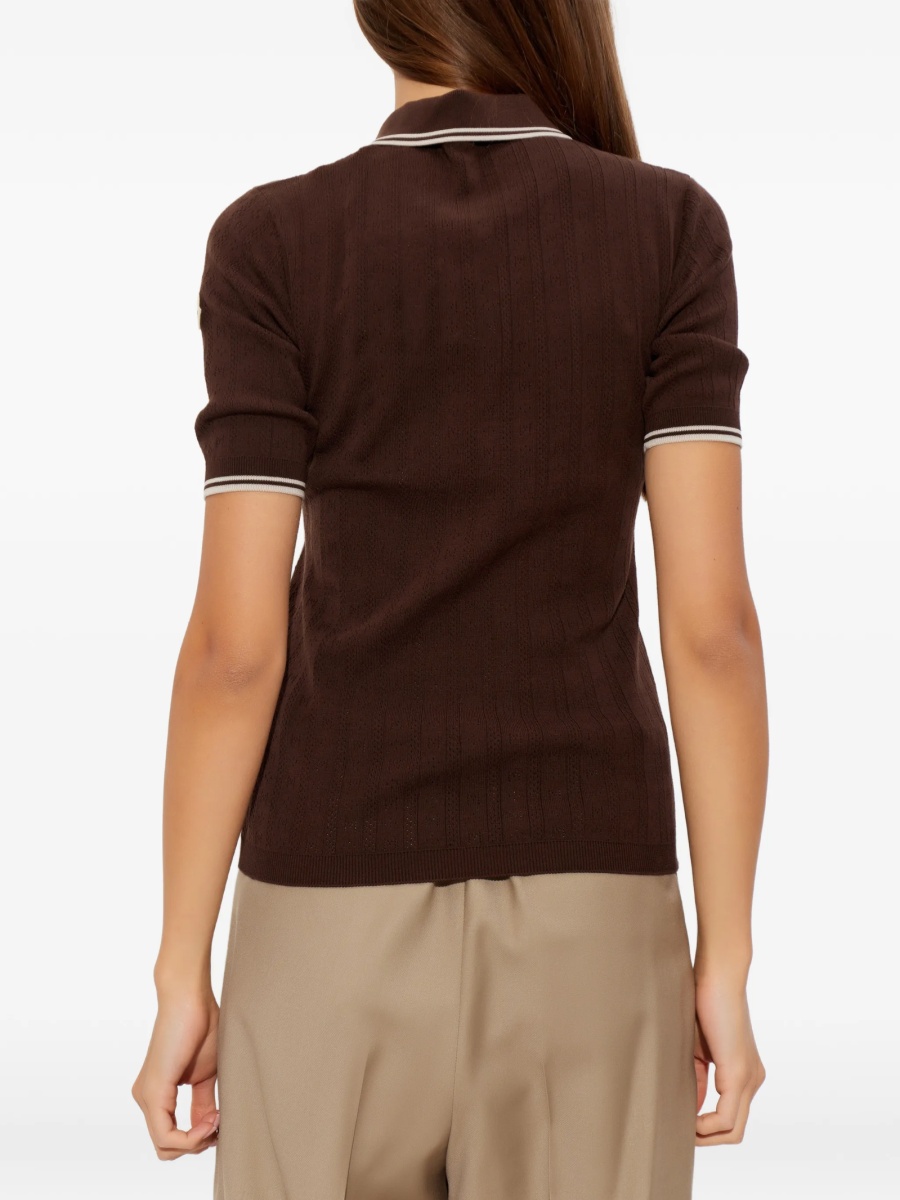 Tricou Polo Moncler maro - Img 4