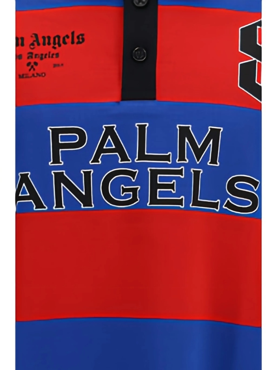 Tricou Polo Palm Angels albastru - Img 5