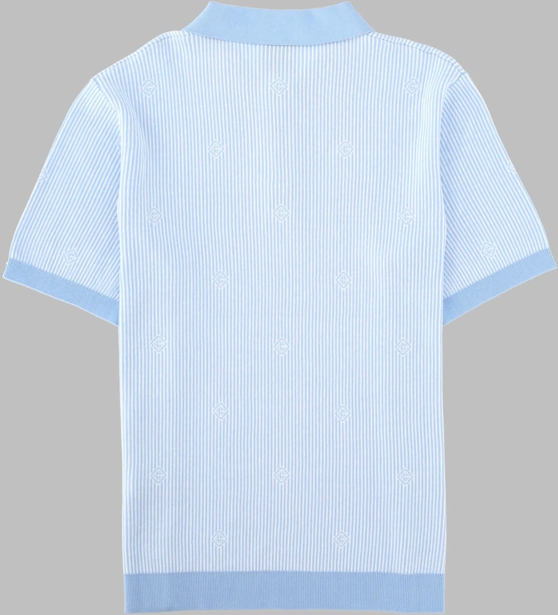 Tricou Polo Polo In Maglia A Righe - Img 2