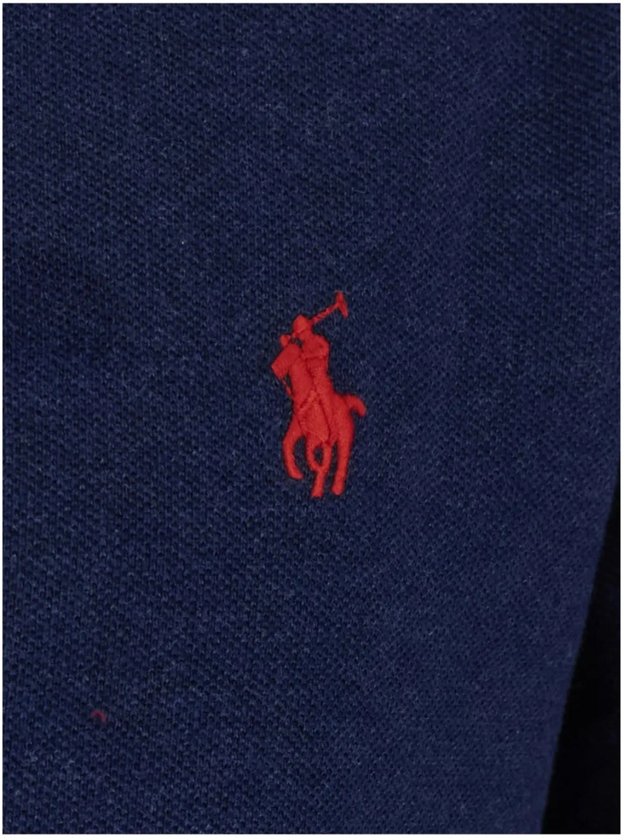 Tricou polo Ralph Lauren albastru din bumbac - Img 3