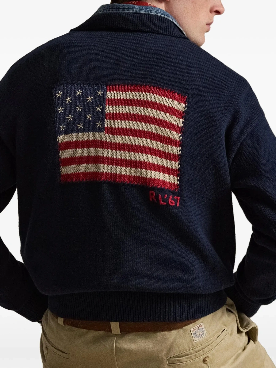 Tricou polo Ralph Lauren albastru din bumbac - Img 6