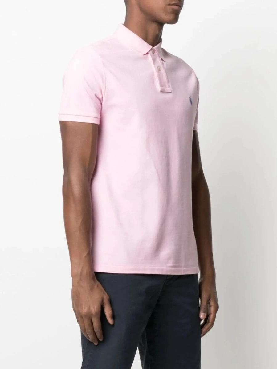 Tricou polo Ralph Lauren 'Polo' roz din bumbac - Img 5