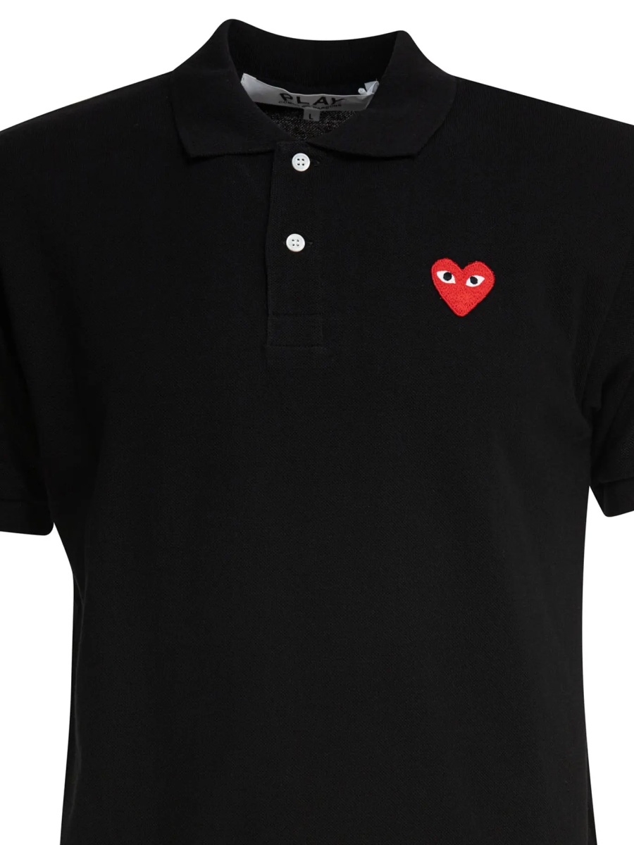 Tricou Polo "Red Emblem" Button-Down Polo Shirt - Img 2