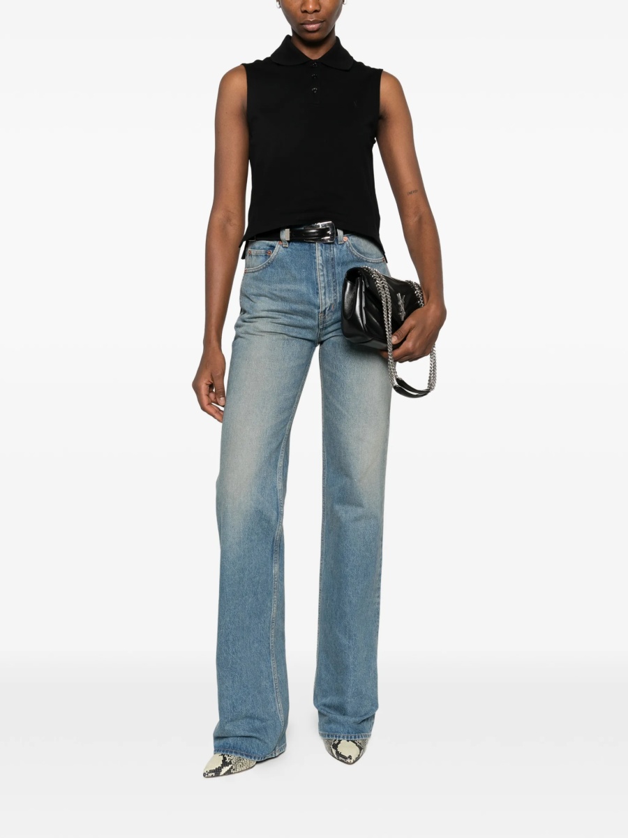 Tricou Polo Saint Laurent negru - Img 2