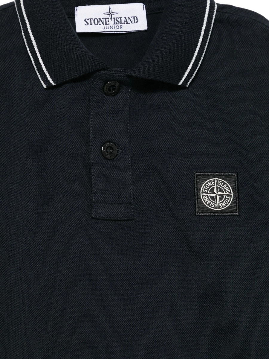 Tricou Polo Stone Island albastru - Img 3