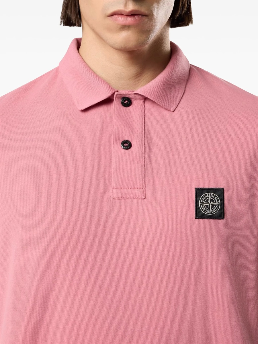 Tricou Polo Stone Island roz - Img 3