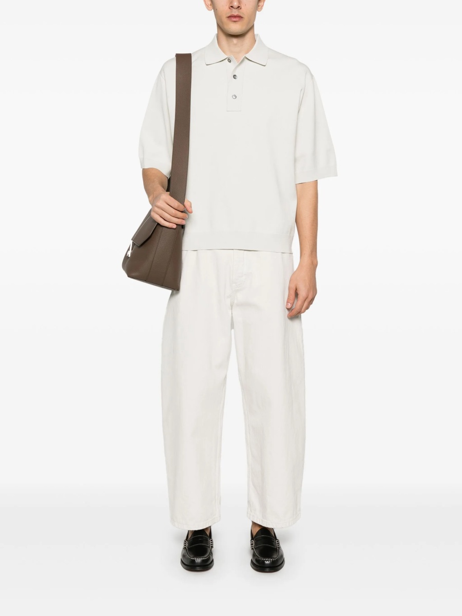Tricou Polo STUDIO NICHOLSON neutru din vascoza si polyester - Img 2