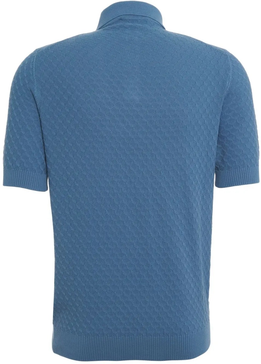 Tricou Polo Textured knit polo shirt - Img 3
