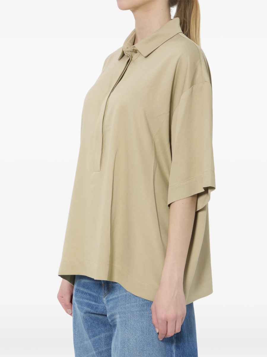 Tricou Polo The Frankie Shop neutru - Img 2