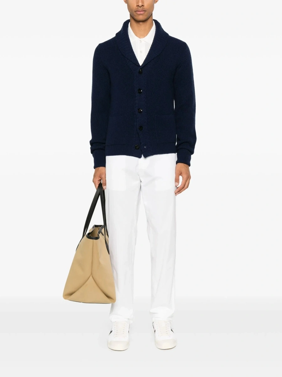 Tricou polo Tom Ford alb din bumbac - Img 4