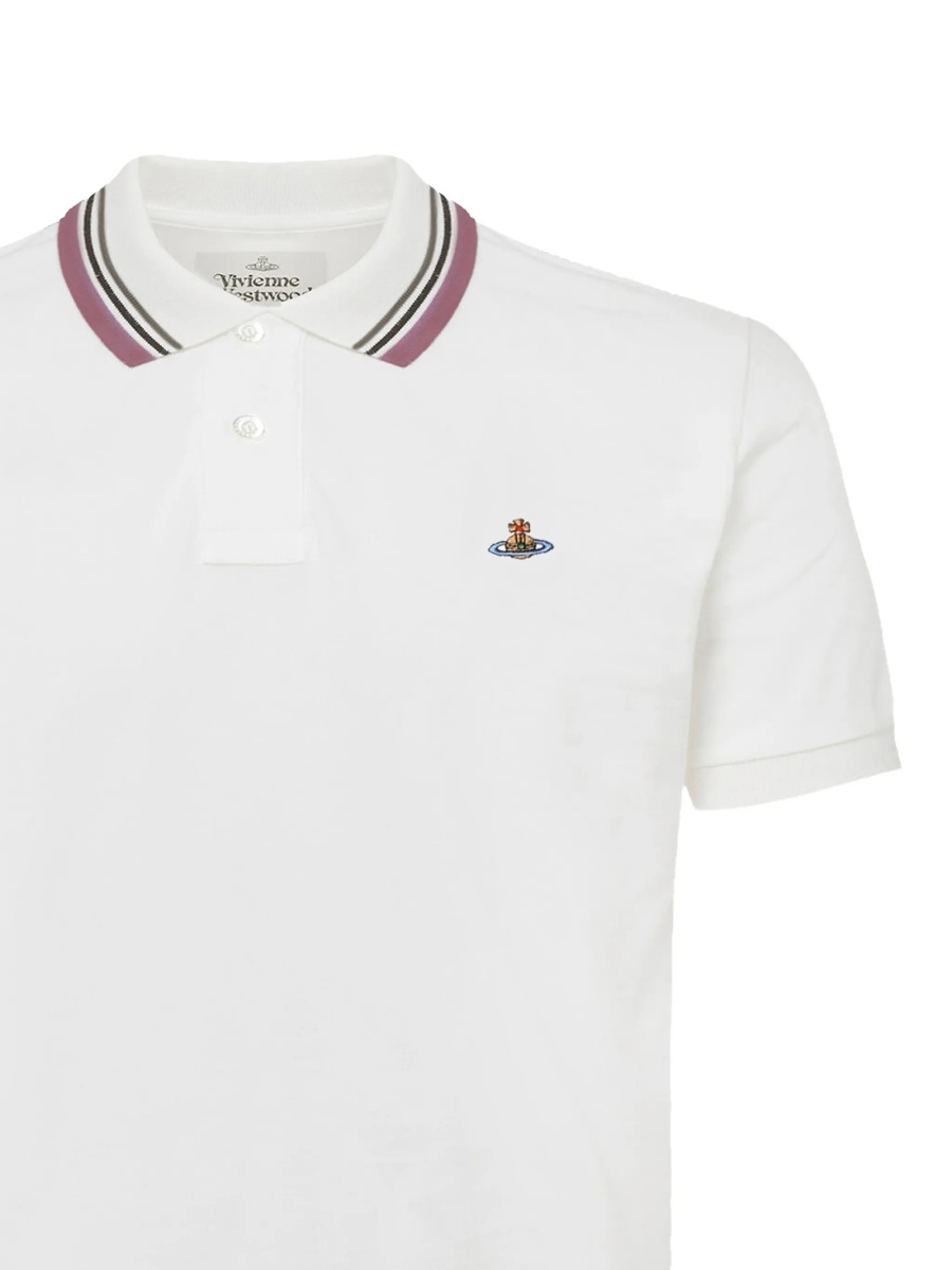 Tricou Polo Vivienne Westwood alb - Img 3