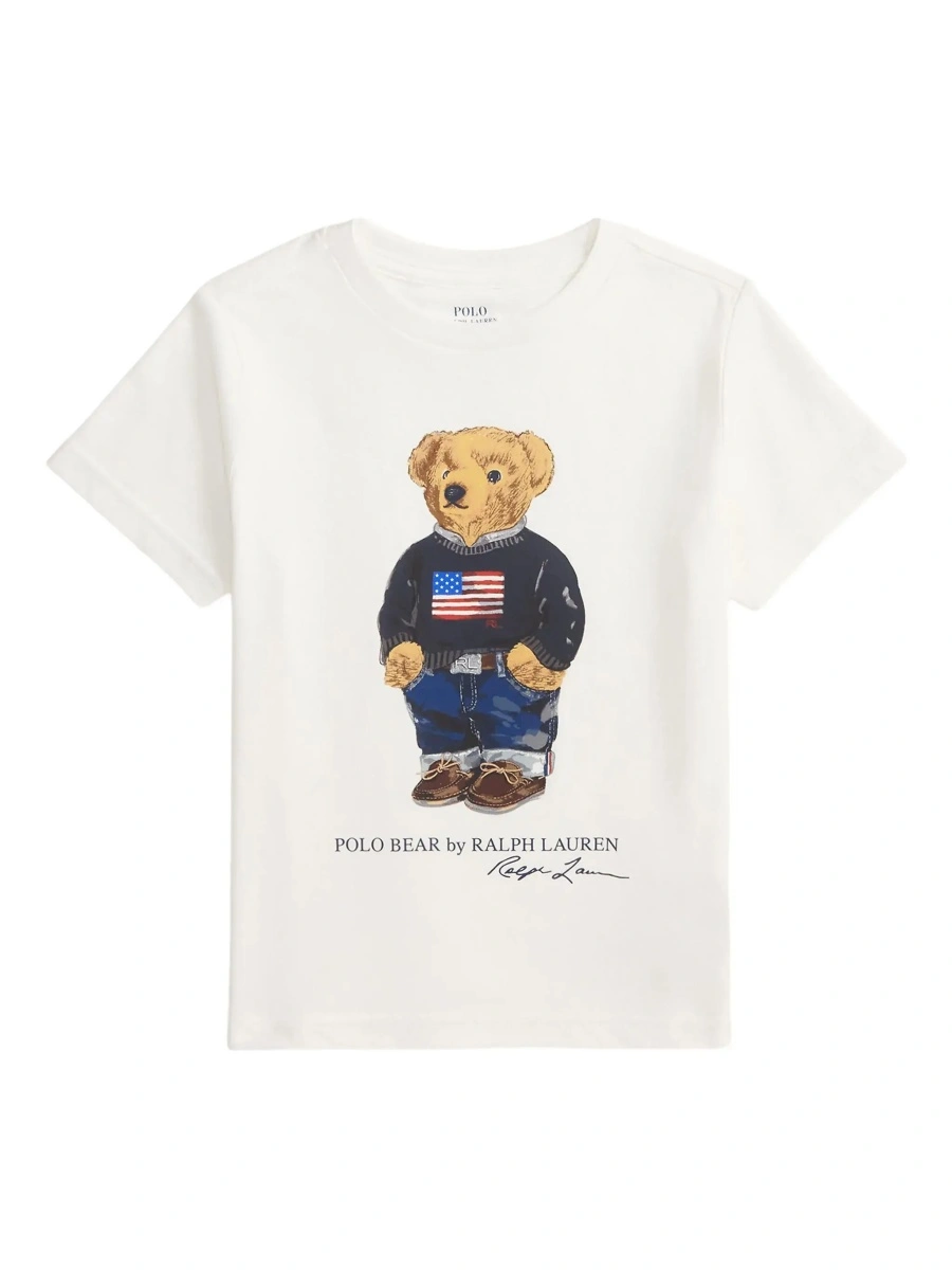 Tricou Ralph Lauren alb din bumbac - Img 5