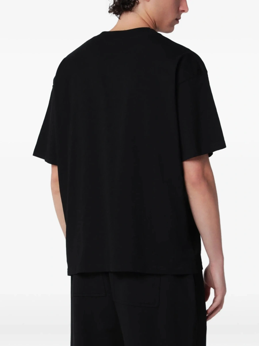 Tricou REPRESENT negru din bumbac cu imprimeu mare pe piept - Img 5