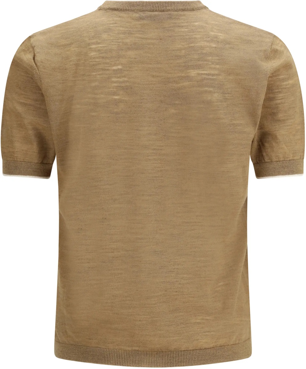 Tricou Short-sleeved linen blend Shirt - Img 2