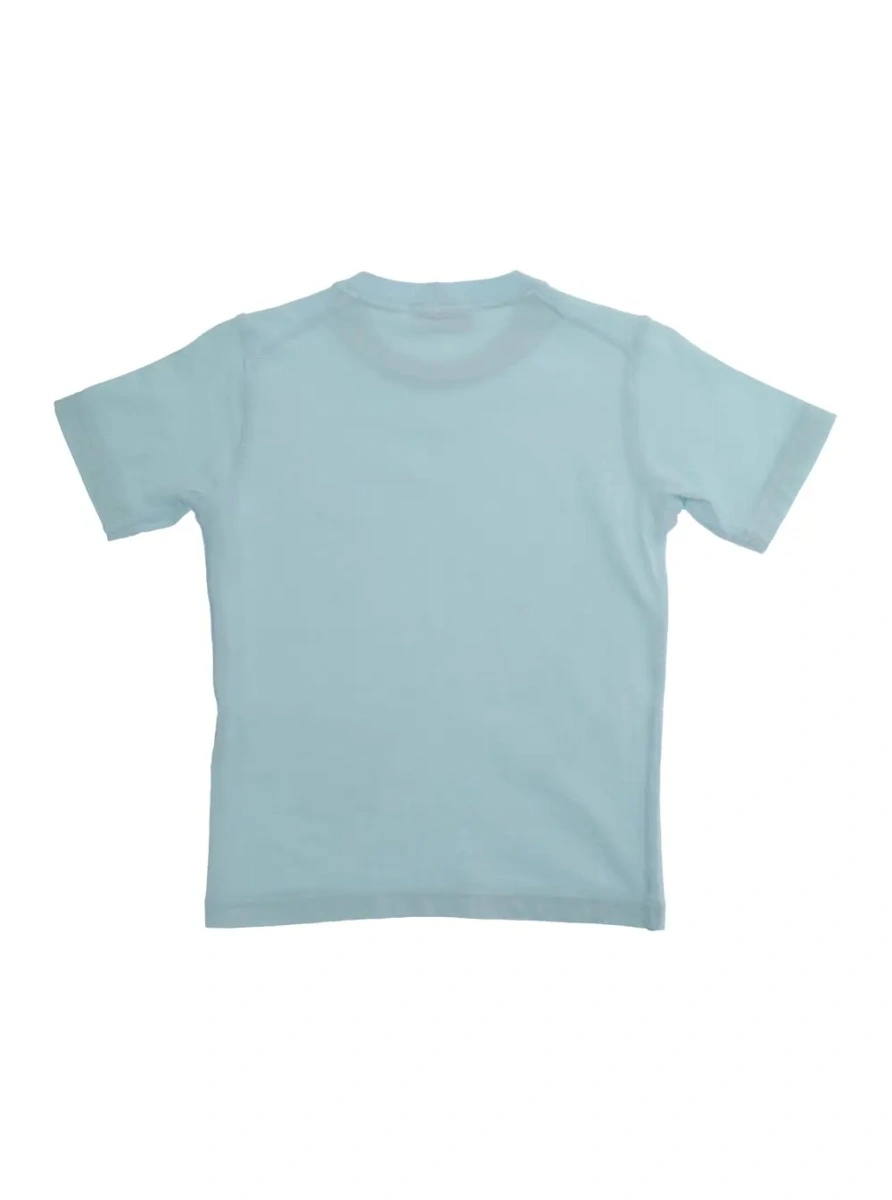 Tricou Stone Island albastru din bumbac - Img 2