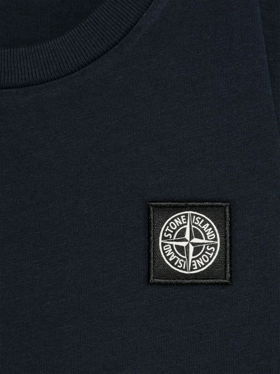 Tricou Stone Island albastru din bumbac - Img 7