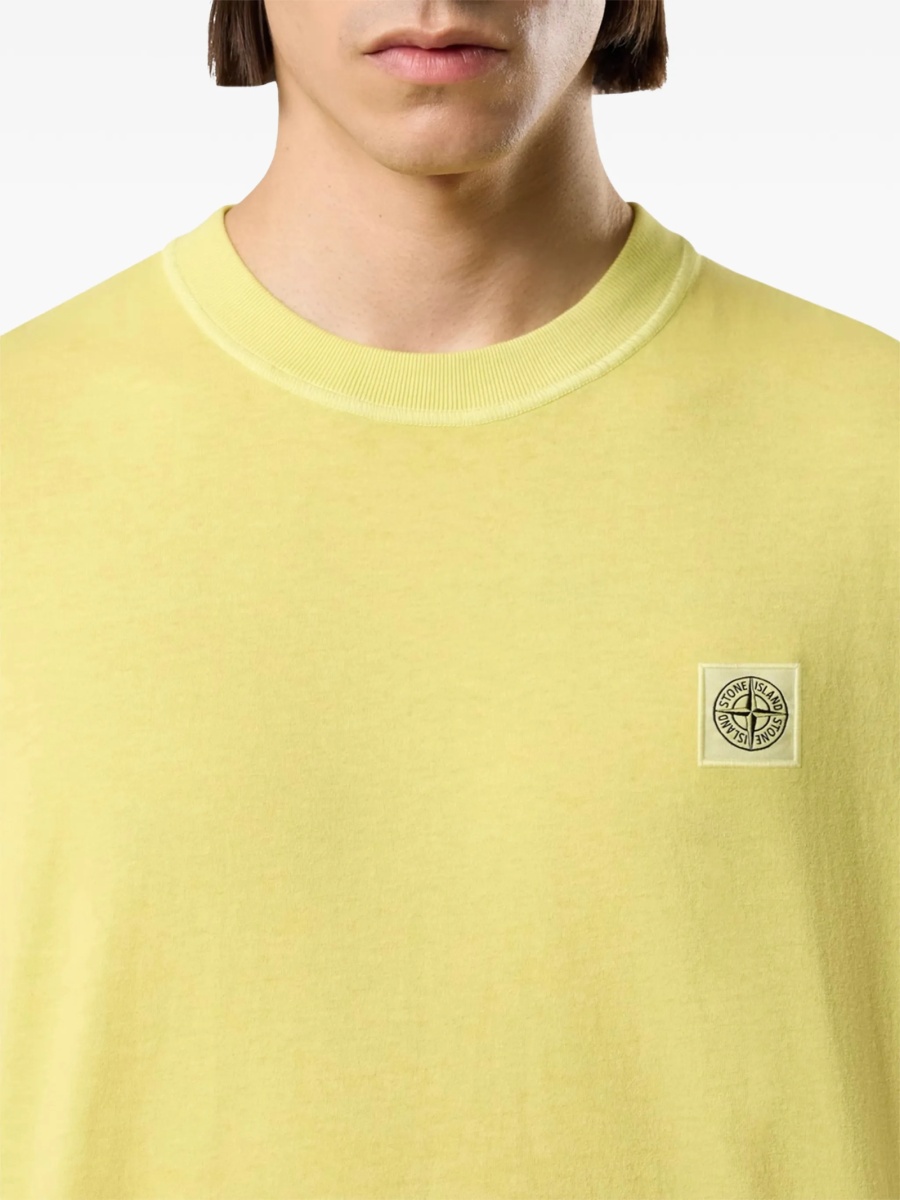 Tricou Stone Island galben - Img 3