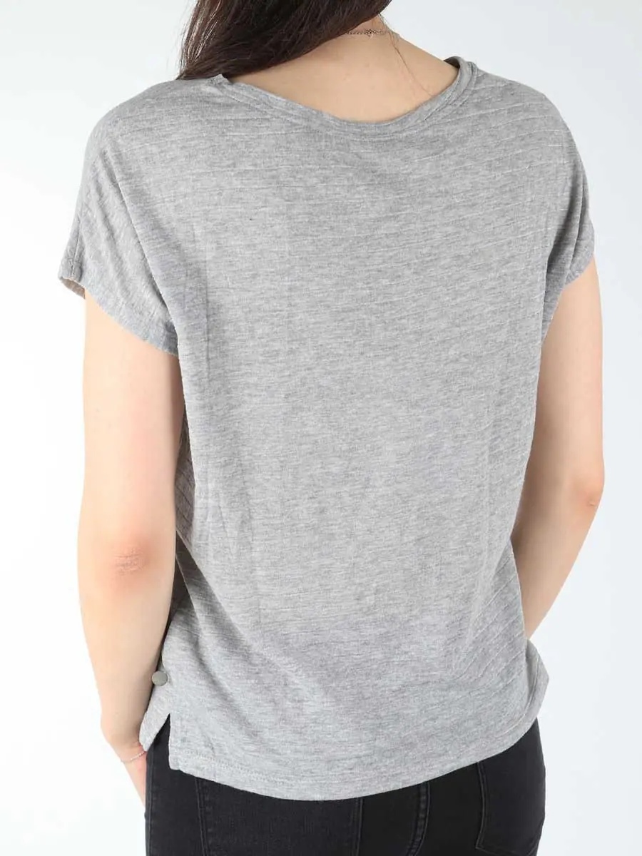 Tricou T-shirt Relaxed Tee Mid Grey - Img 2