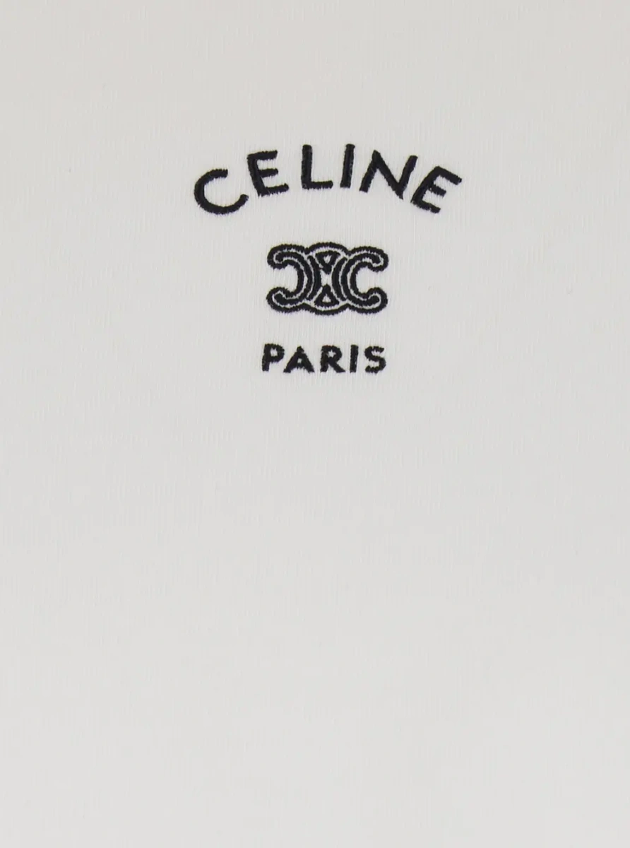 Tricou T-Shirt 'Relaxed' with Logo Detail on the Front in White Men - Img 3
