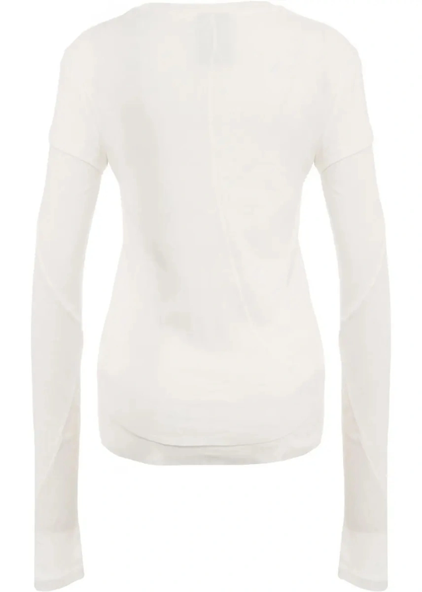 Tricou Thom / Krom alb din bumbac - Img 3