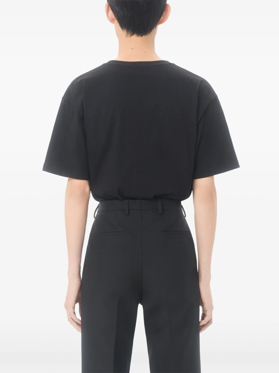Tricou Valentino Garavani negru din bumbac - Img 4