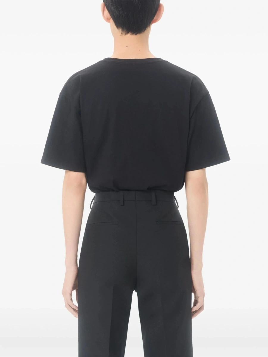 Tricou Valentino Garavani negru din bumbac - Img 4