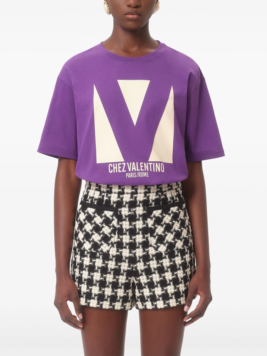 Tricou Valentino Garavani violet - Img 3