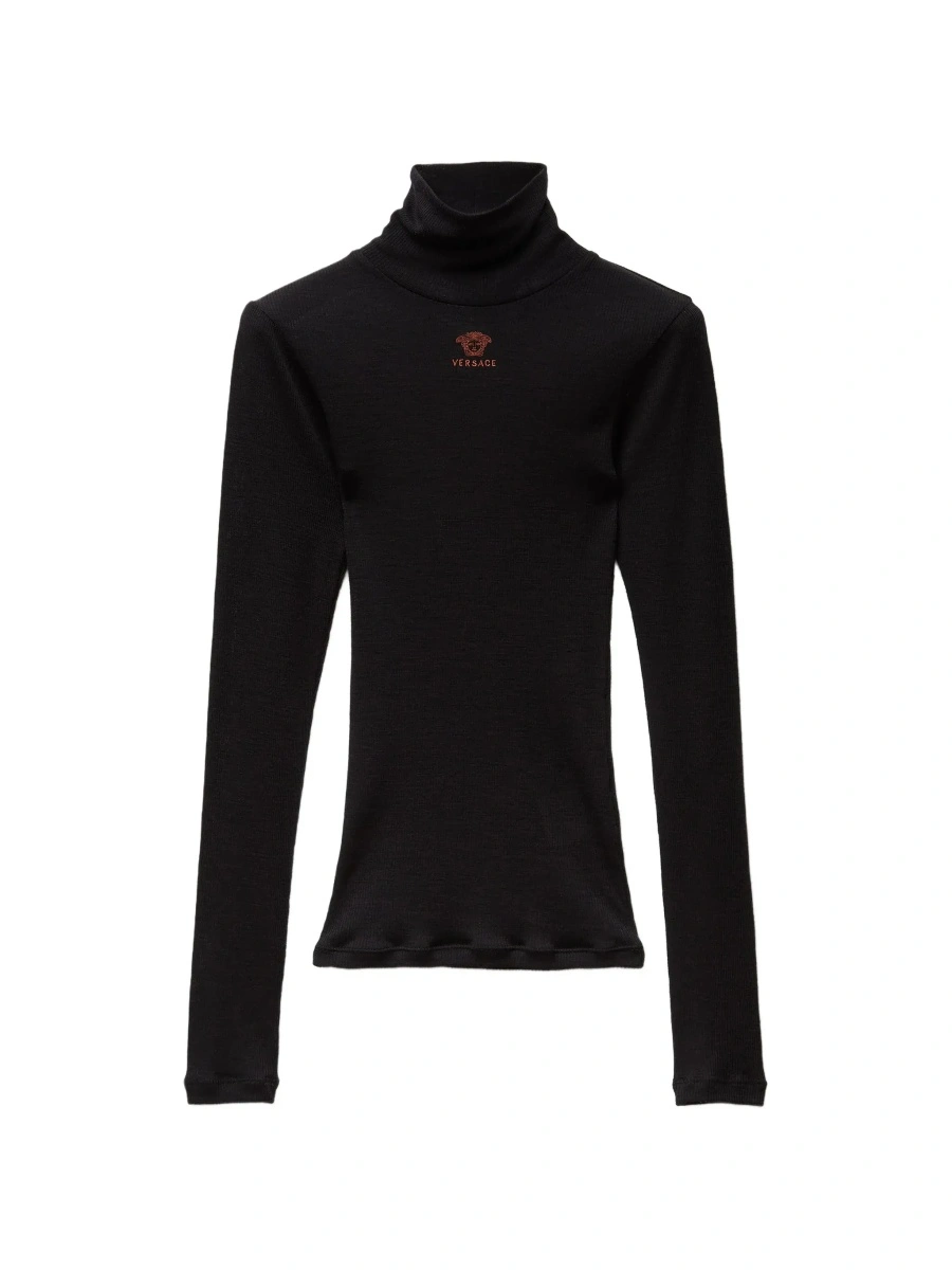 Tricou Versace negru din lana - Img 5