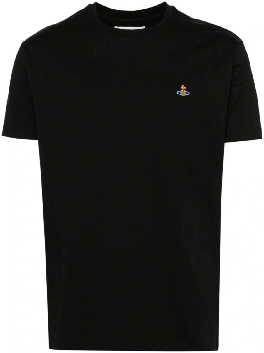 Tricou Vivienne Westwood negru din bumbac 'Orb' - Img 8